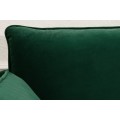 Retro sametová zelená sedačka Ribble na nožičkách 210cm