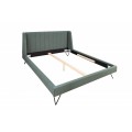 Designová čalouněná manželská postel Taxil Mode s potahem v zelené barvě 160x200cm