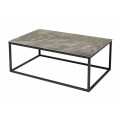 Industriální konferenční stolek Collabor s keramickou deskou s mramorovým efektem 100cm