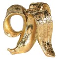 Designový glamour stojan na svíčku Bananas ve tvaru banánové slupky ve zlaté barvě 10 cm