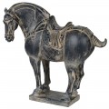 Designová dekorační soška koně v rustikálním stylu 30cm