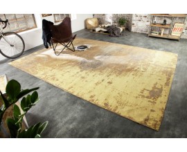 Orientální vkusný koberec Adassil žluté barvy s industriálním nádechem 350cm