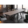 Industriální nadčasový jídelní stůl Epinal s keramickou povrchovou deskou 180-220-260cm