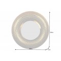 Orientální luxusní nástěnné zrcadlo Solei v zlatém rámu ve tvaru kruhu 60cm