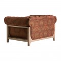 Vintage křeslo Chesterfield Bath červenohnědé 120cm
