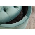 Zámecká nadčasová mátová taburetka Modern Barock s úložným prostorem 50cm