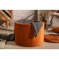 Zámecká luxusní oranžová taburetka Modern Barock s úložným prostorem 50cm