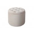 Zámecká luxusní béžová taburetka Modern Barock s úložným prostorem 50cm