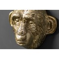 Sada tří věšáků ve tvaru opice Mejenga ve zlatém odstínu 25cm
