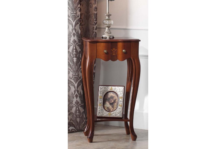 Luxusní zdobený rustikální konzolový stolek CASTILLA v klasickém stylu 45cm