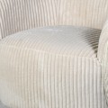 Retro luxusní čalouněné křeslo Swirly v bledém strukturovaném sametovém potahu 79cm
