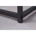 Industriální designový set černých konferenčních stolků Erippe z kovu 40cm