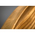 Art-deco designové kulaté nástěnné zrcadlo Reondel v rámu zlaté barvy 100cm