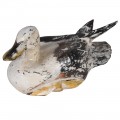 Vintage dekorativní soška Anatra ve tvaru divoké kachny ze dřeva 40cm