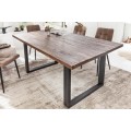 Industriální jídelní stůl Morgana z akáciového dřeva 160cm