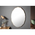 Art-deco moderní oválné nástěnné zrcadlo Simplifica ve vkusném rámu 100cm