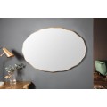 Art-deco moderní oválné nástěnné zrcadlo Simplifica ve vkusném rámu 100cm