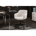 Moderní designová bílá kancelářská židle Tapiq na kolečkách 81cm