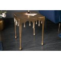 Art-deco příruční stolek Liquid Line ve zlaté barvě 44cm