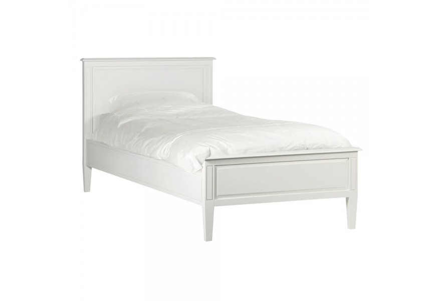Provensálská luxusní postel Amarante v bílé barvě 106cm