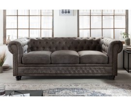 Chesterfield sedačka v šedé barvě Chesterfield Grau 200cm