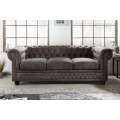 Chesterfield sedačka v šedé barvě Chesterfield Grau 200cm