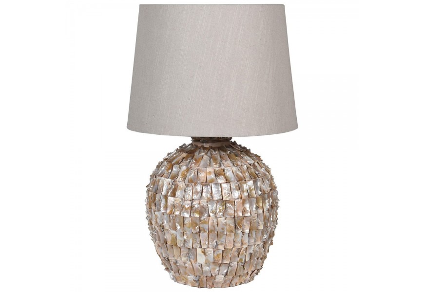 Moderní designová keramická stolní lampa Effi zlaté barvy 68cm