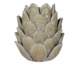 Designový svícen Artichoke zelené barvy z terakotového materiálu 17cm