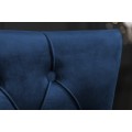 Z&aacute;meck&aacute; chesterfield židle Eleanor v modr&eacute; barvě ze sametu 97cm