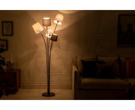 Moderní stojací lampa Elegans z kovu s pěti stínítky 176cm