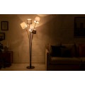 Moderní stojací lampa Elegans z kovu s pěti stínítky 176cm