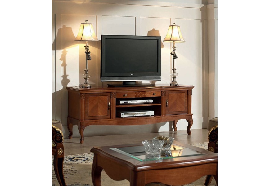 Luxusní intarzování rustikální TV stolek Castilla 150cm