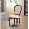 Luxusní rustikální čalouněná jídelní židle Castilla