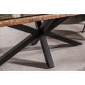 Industriální jídelní stůl Barracuda ze dřeva s kovovými nohami 200cm