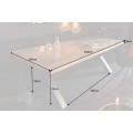 Industriální jídelní stůl Barracuda ze dřeva a kovu 220cm