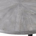Povrchová deska jídelního stolu z šedého strukturovaného borovicového dřeva