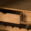 Retro barová skříňka HAVANA ORO se zlatými nožičkami 150cm