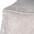 Retro měkká čtvercová taburetka Greyance v světle šedé barvě 55cm