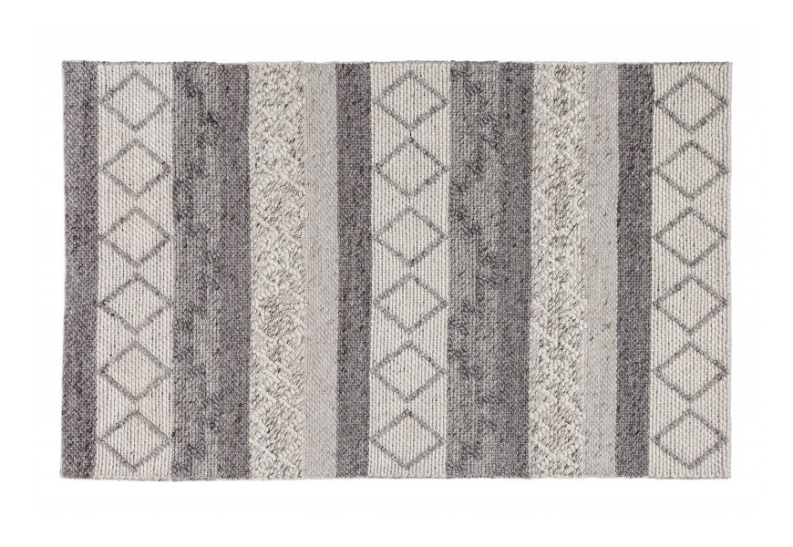 Skandinávský obdélníkový koberec Cordeo v šedém moderním odstínu 240x160cm