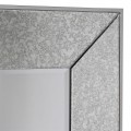 Art-deco nástěnné zrcadlo Arieda s šedým rámem ze dřeva a skla 150cm