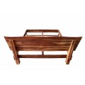 Designová venkovská manželská postel Sheesham z masivního palisandrového dřeva 200cm