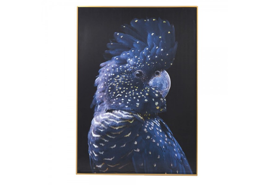 Stylový nástěnný obraz Right Blue Parrot 142 cm