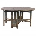 Venkovský kulatý jídelní stůl Salazar z masivního dřeva 160cm