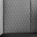 Art-deco luxusní křeslo Ampelio II černé se sametovým potahem