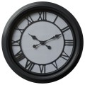 Moderní nástěnné hodiny Denya kruhového tvaru v černobílém provedení 59cm