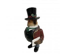 Designová vánoční soška WIndsor Vrabec Peter nese dobré zprávy domů 17cm