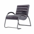 Modern&iacute; křeslo Jetta v ergonomick&eacute;m tvaru se &scaron;ed&yacute;m čalouněn&iacute;m s kovovou konstrukc&iacute; 96cm