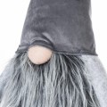 Stylový dekorační látkový trpaslík Gonk s šedou bradou 50cm