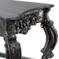 Barokní vyřezávaný konzolový stolek Louise ve stříbrném provedení 191cm