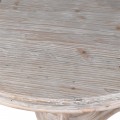 Venkovský jídelní stůl Tours z dřevěného masivu v off white barevném provedení 160cm